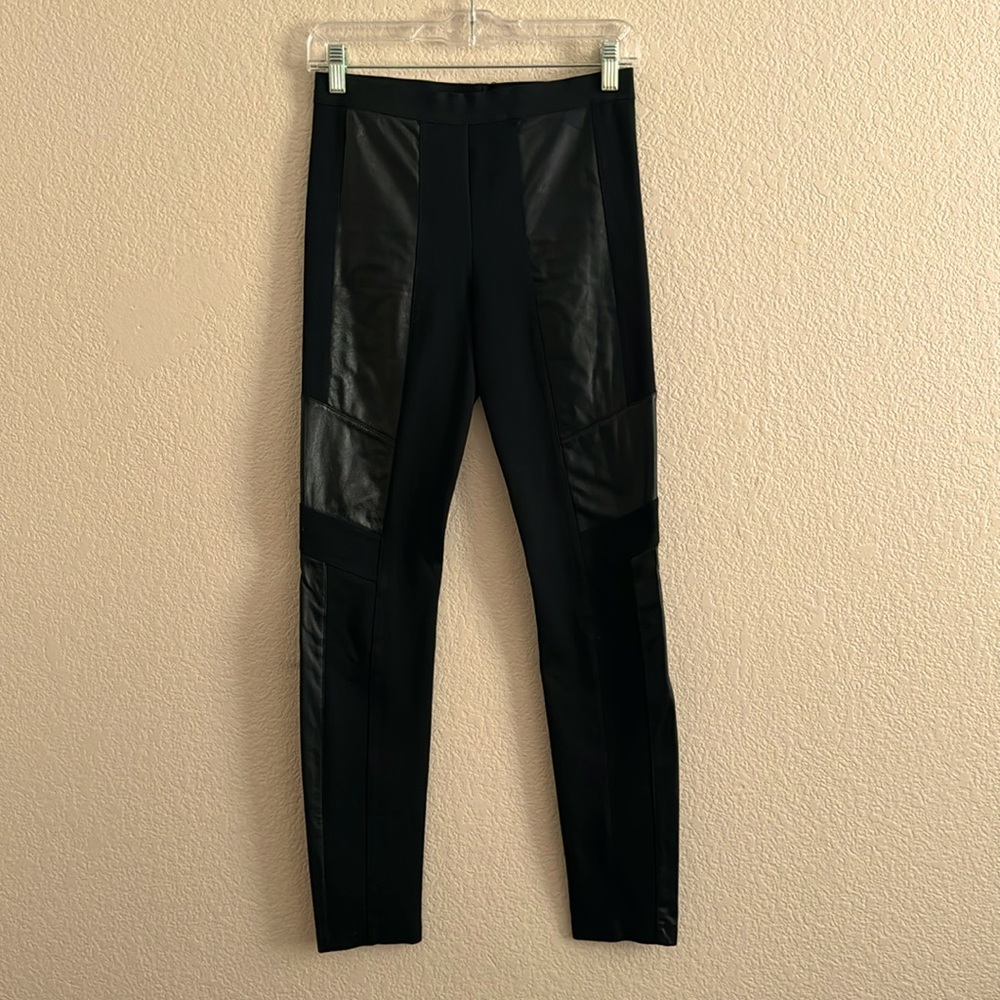BCBG Leather Leggings